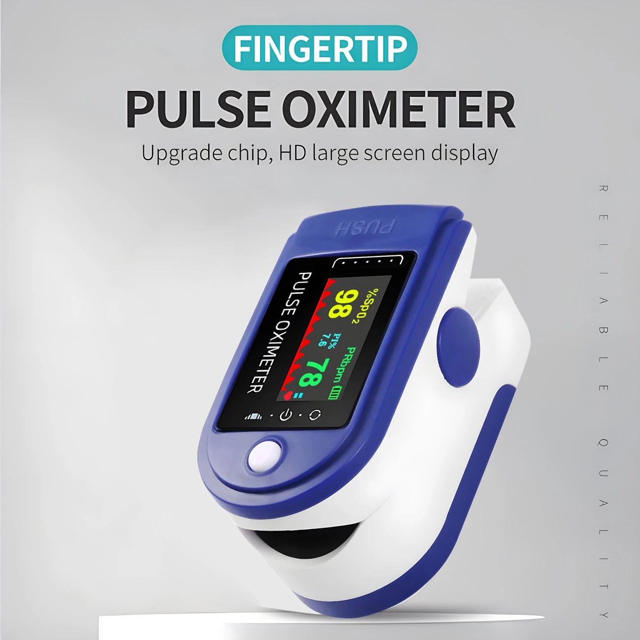 Portable Professional Finger Oximeter Digital Finger Pulse Oximeter OLED Blood Oxygen Heart Rate Health Diagnostic Monitor Tool