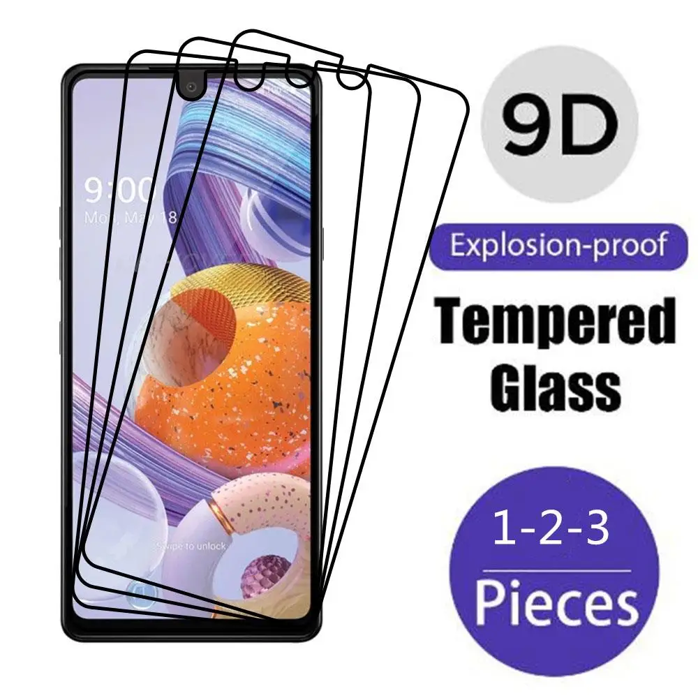 Vidrio de protección completa 9H para LG Reflect Risio 4 Stylo 6 V60 ThinQ W10 Alpha W31 K12 Max K20 K30 Plus 5G, película protectora de pantalla