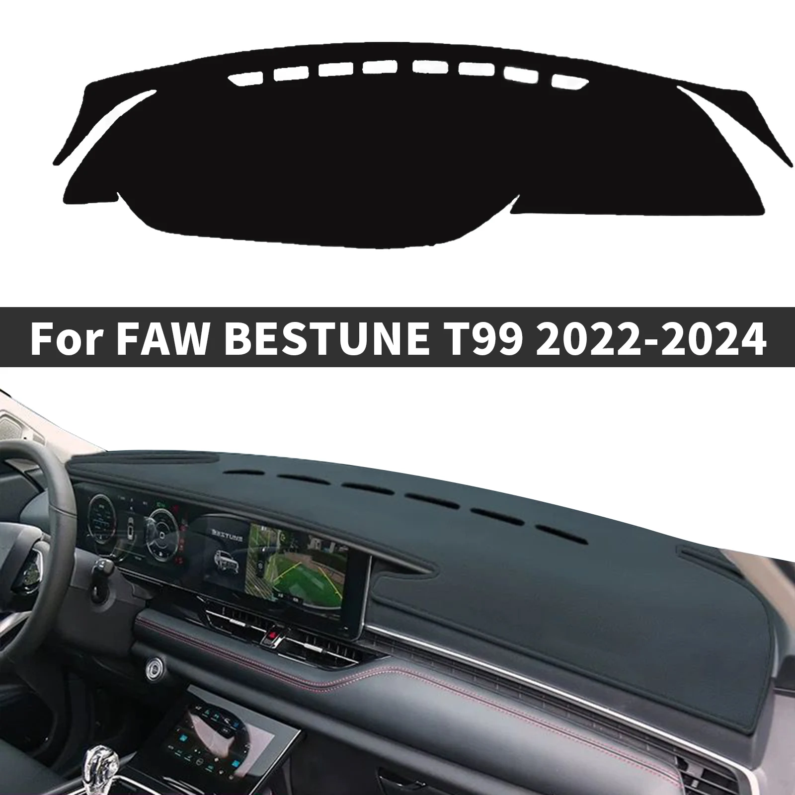 

fit for FAW BESTUNE T99 2022 2023 2024 Car Dashmat Accessories Dashboard Cover Pad DashMat Sunshade Protective Carpet