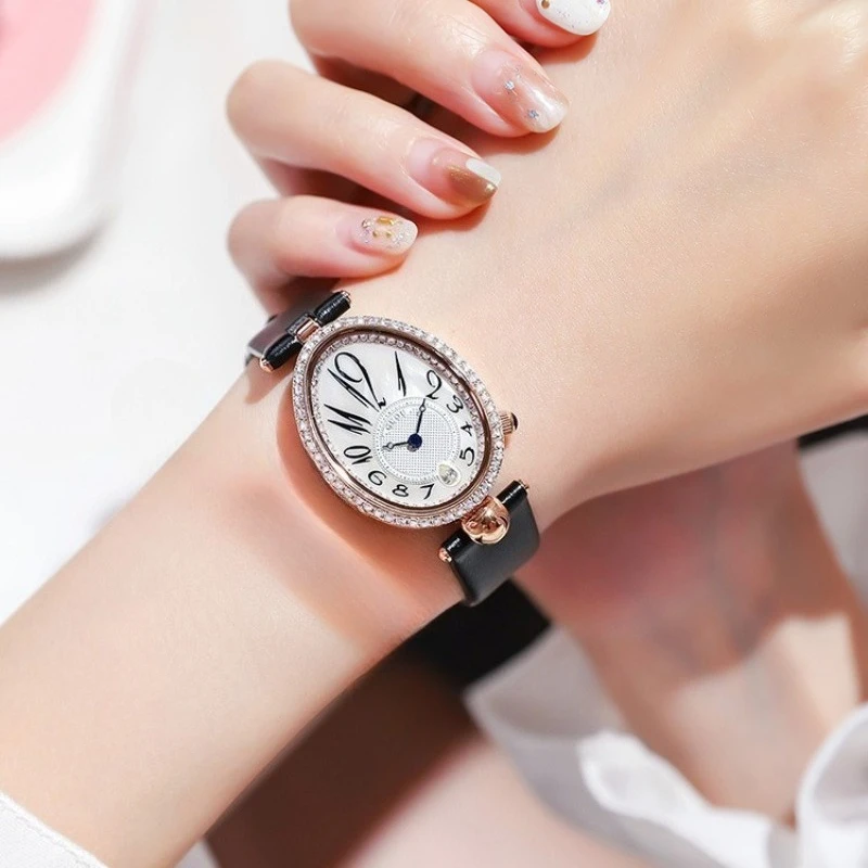 2026 New Model Oval Dial Women'S Quartz Watch - Simple And Elegant Design, High-Quality Selection, Fashionable Quartz Wristwatch