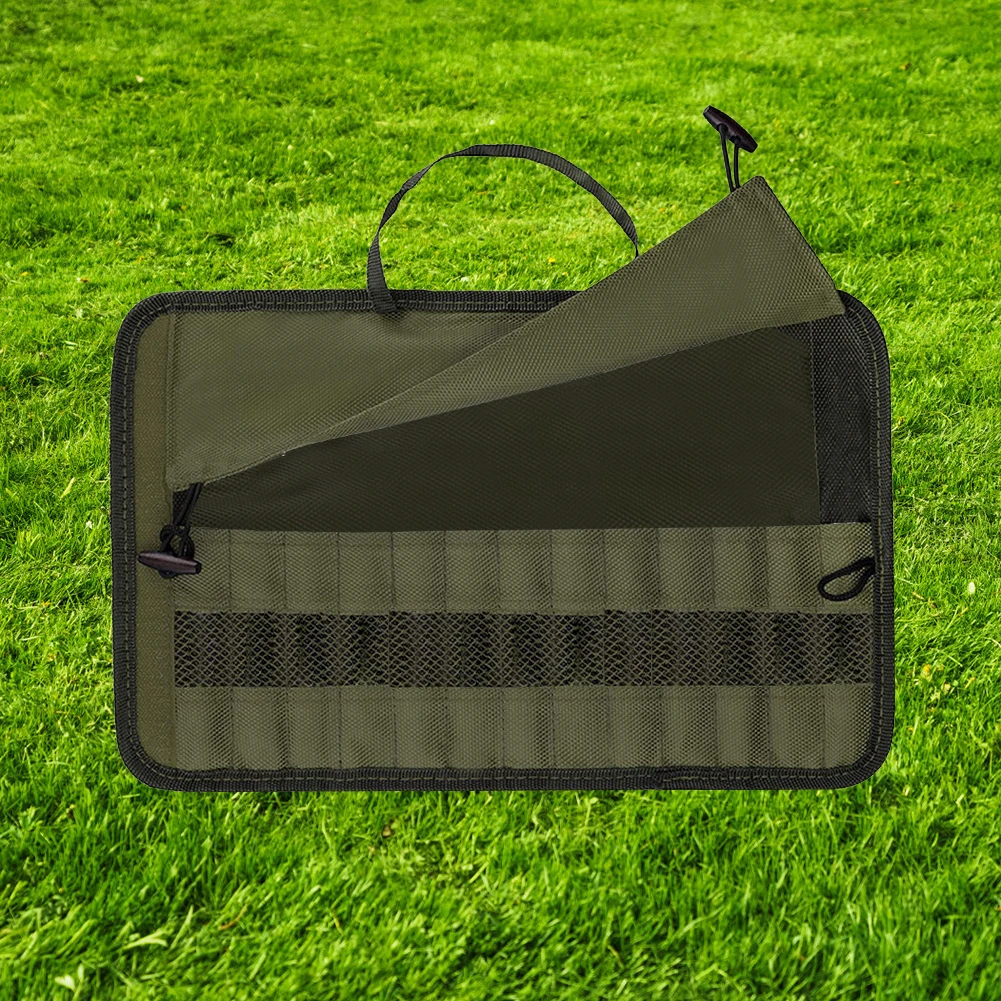 Camping Cooking Utensil Roll - Campinggereedschapstas Draagbare polyester oprolbare tas Serviesopslag