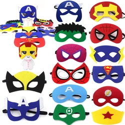 10 pz/lotto Disney Halloween Superhero Masks Christmas Birthday Party Dress Up Cosplay Mask For Kids bambini favoriscono il regalo misterioso