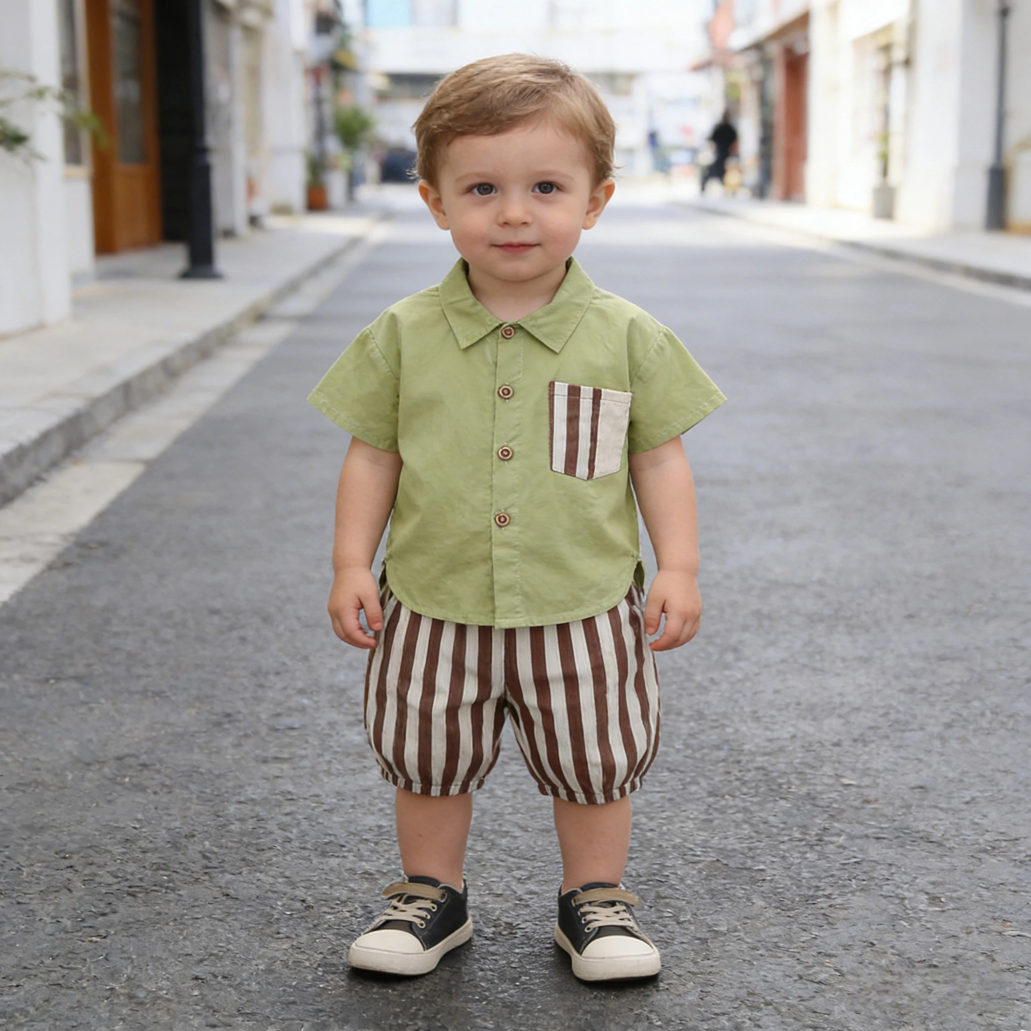 New Arrival Boys Summer Short Sleeve Outfit