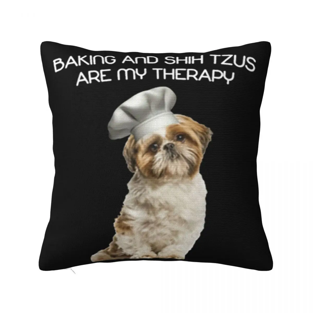 Official Premium Baking And Shih Tzu Are My Therapy Gifts Mother's Day Brand Pillow Case