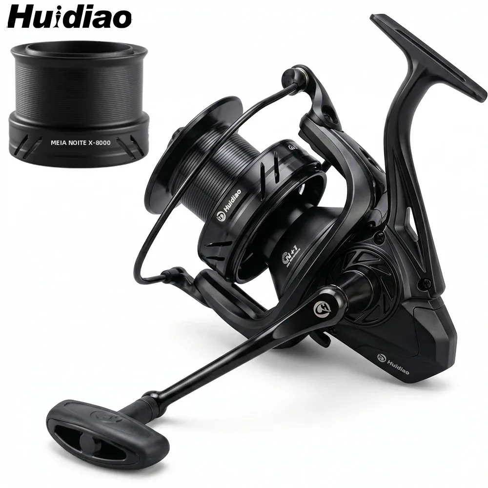 Carretilha de Pesca HUIDIAO para Grandes Peixes 8000-14000, Drag Máximo de 25KG, Relação 4.8:1, Carretilha de Pesca de Longo Alcance para Surf, Resistente à Corrosão em Água Salgada