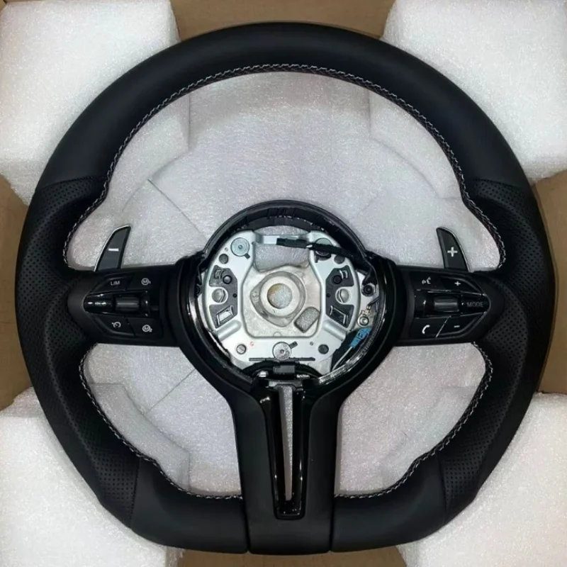 In Stock Leather Car Steering Wheel For BMW F30 F10 F15 F36 F20 F22 F25 F32 M3 M5 E46 E60 E70 E90 E91 M Sports Steering Wheel
