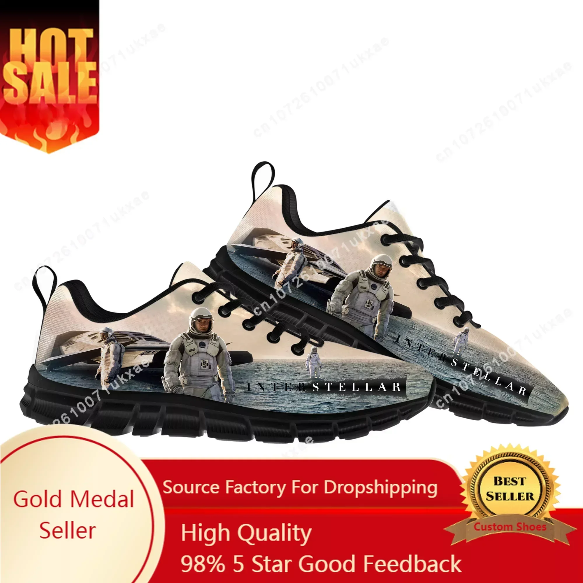 

Interstellar Science Fiction Film Wormhole Sports Shoes Mens Womens Sneakers Parent Sneaker Customize Shoe