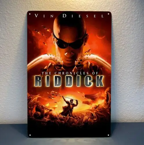 1p,The Chronicles Of Riddick Vin Movie Metal Poster Tin Sign 20x30cm