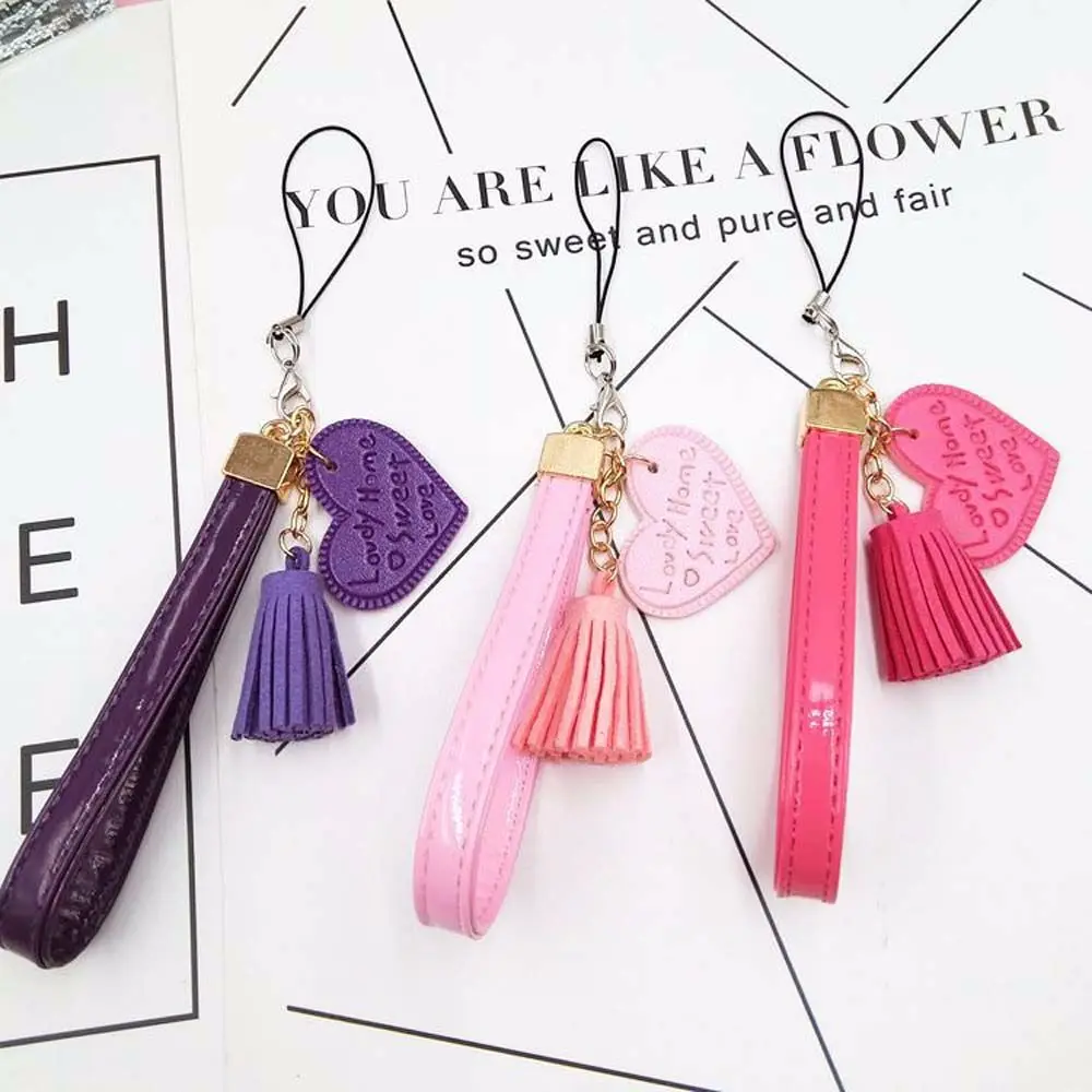 

Tassel Hang Rope Hanging Cord Anti-Lost PU Leather Rope Mobile Phone Lanyard Cell Phone Lanyard Mobile Phone Strap Keychain