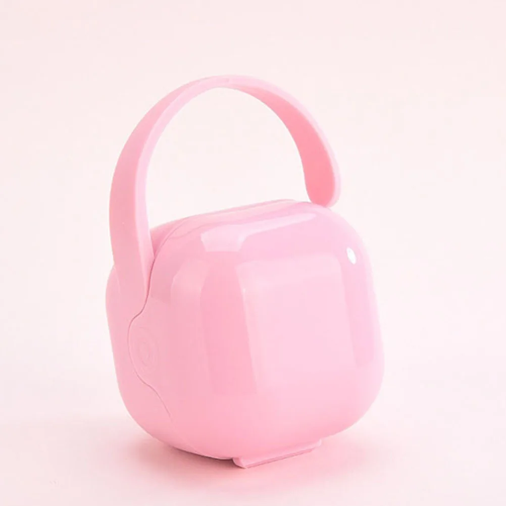

2Pcs Pacifier Storage Box Baby Pacifier Holder Case for Travel Portable Safe PP Material Smooth Edges Easy Clean