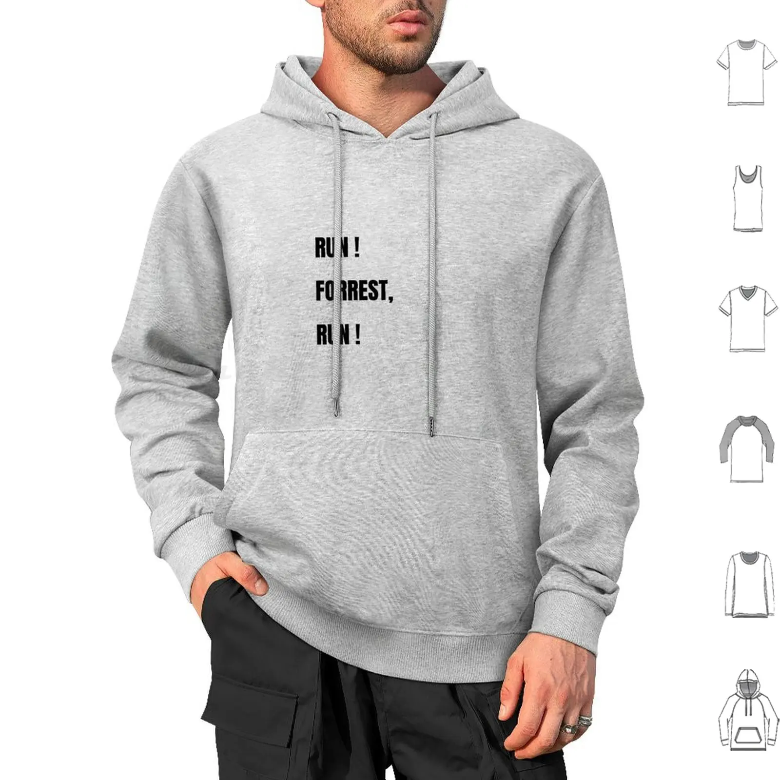 Forrest Gump-Jenny Curran: ¡Correr! ¡Forrest, ejecutar! Sudaderas con capucha de manga larga Forrest Gump Tom Hanks Gump Movie Run Forrest Run