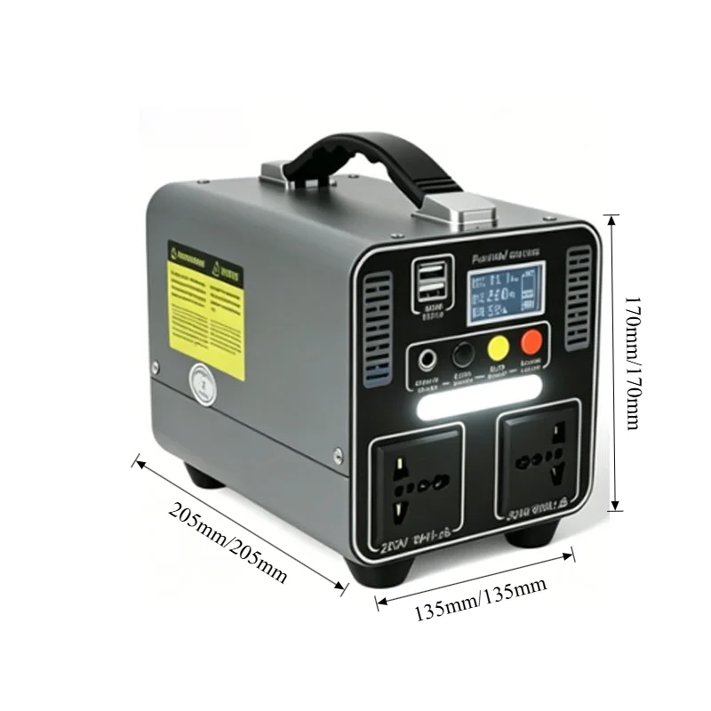 300W 166.5Wh/333Wh Portable Power Station Solar Generator 220V LiFePO4 Power Bank for  Camping Household Emergency Power Supply