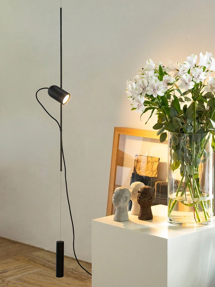 

Bedroom Floor Lamp Nordic Creative Design Minimalist Living Room Study Decoration Lighting Long Line Sofa Floor Lamp Adjustable