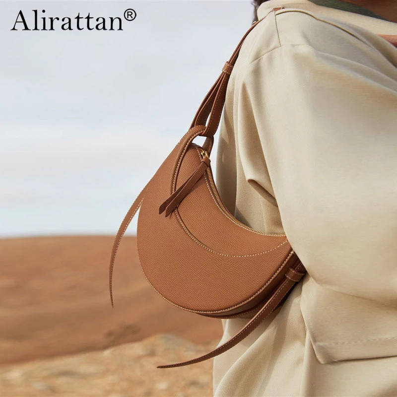 

Alirattan Women's Bag 2024 New Fashion Shoulder Crossbody Square Bags Handbag Split Leather Tote Bags