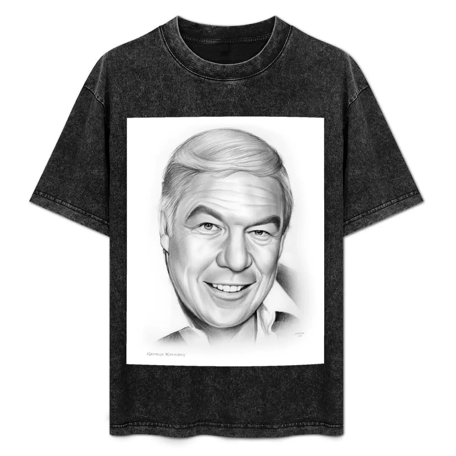 

George Kennedy T-Shirt Trendy Print Short Sleeve T-Shirt