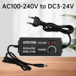 AC100-240V a DC3V 5V 6V 9V 12V 15V 18V 24V adattatore di alimentazione a tensione regolabile alimentatore Switching multifunzione ad alta potenza