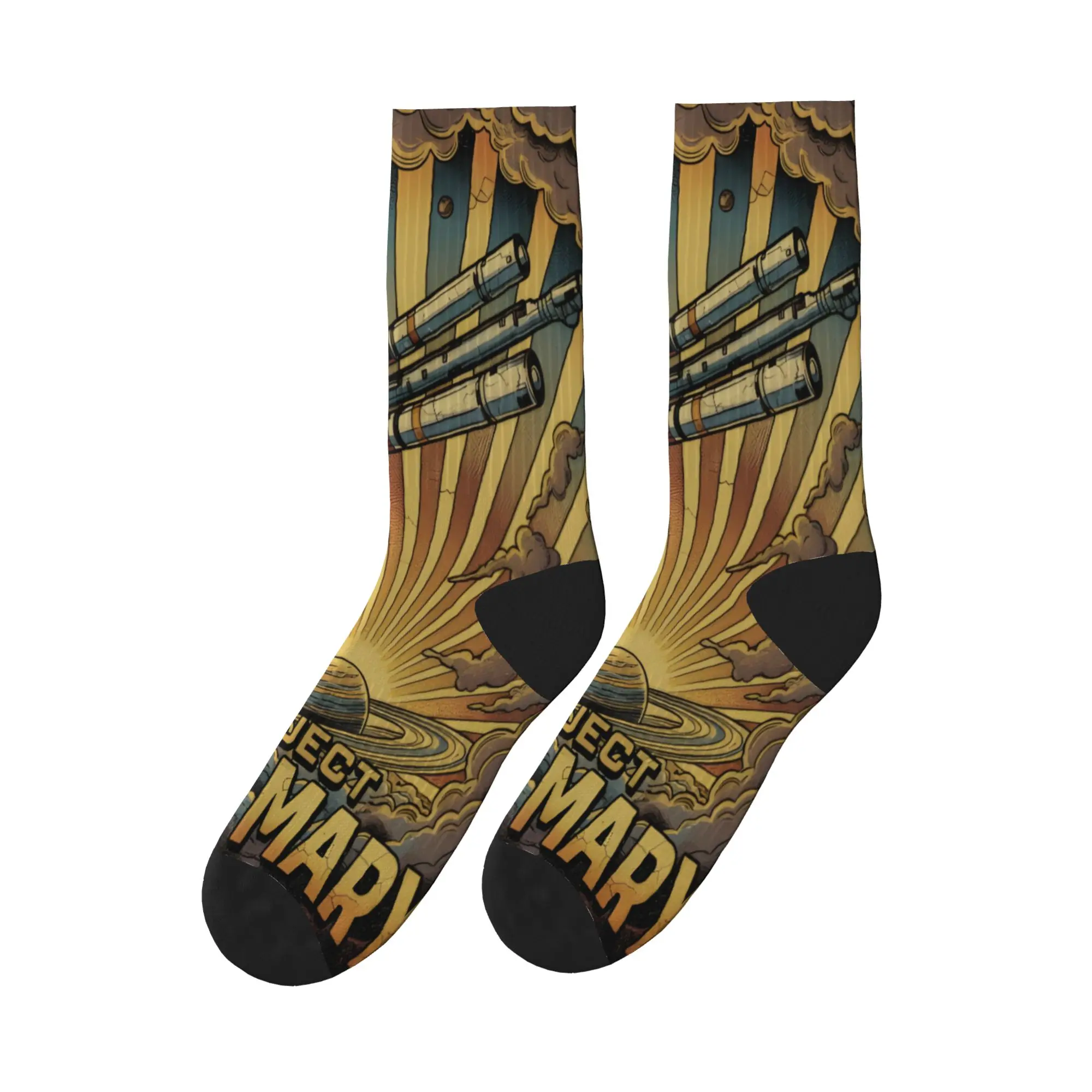 Project Hail Mary Amazeing Vintage Socks Winter  Stockings Fashion Women Men Quality Socks Pattern Skateboard Non-Slip Socks