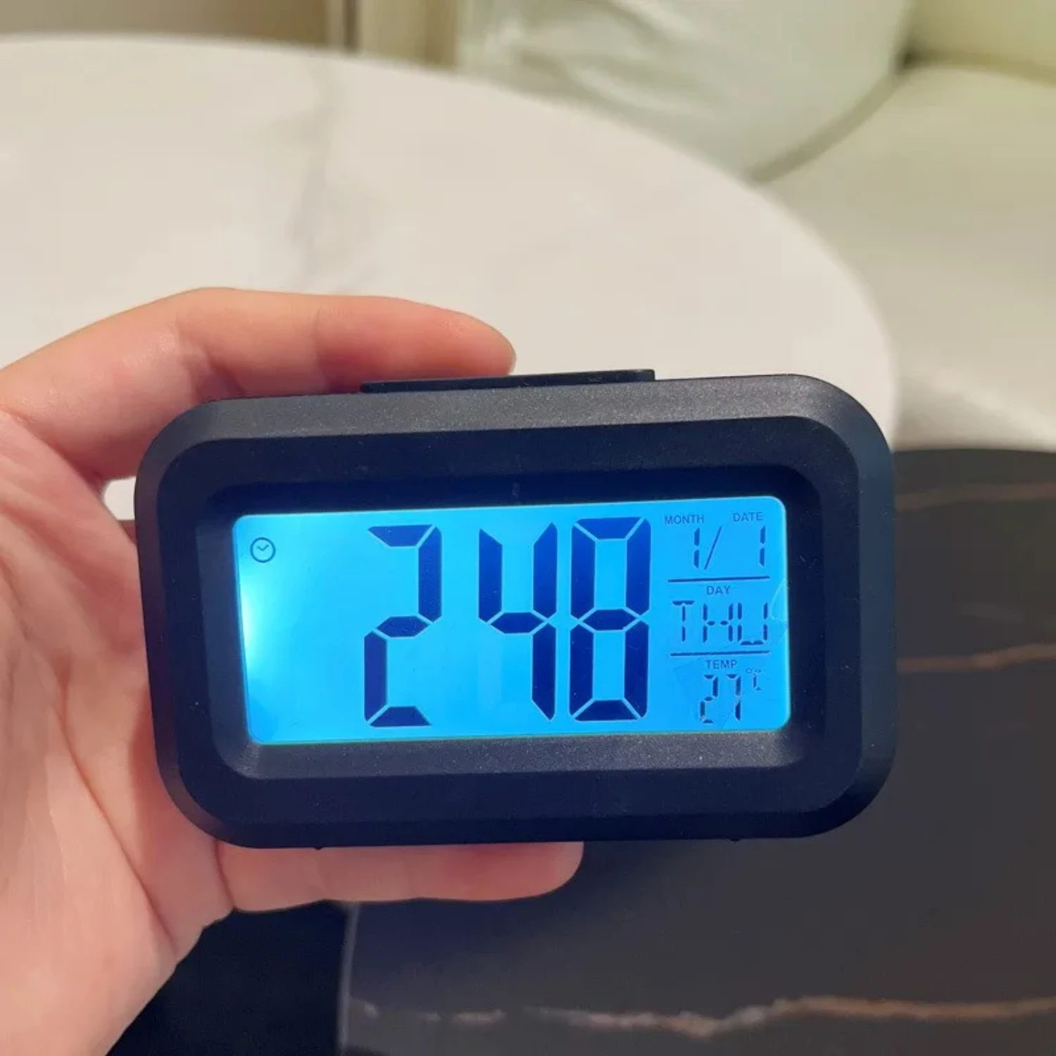 Digital Alarm Clock Electronic Digital Alarm  Desktop Table Clocks   Office Backlight Snooze Calendar Clock