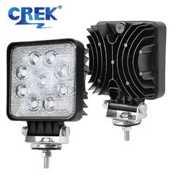 Excavator Tractor Harvester 4โ 27W Cabin Roof Flood LED Work Light Offroad SUV Truck 4x4 Car Hood Bumper Auxiliary Driving Lamp