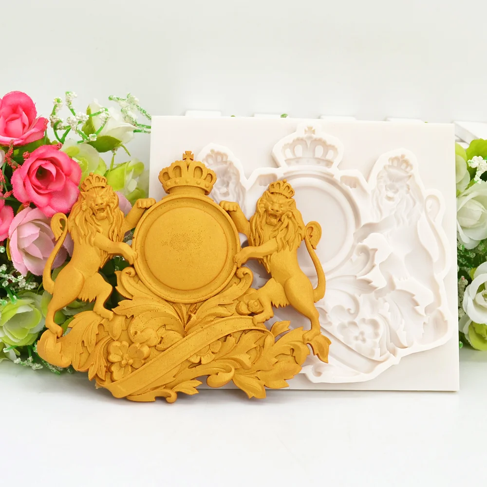 Silicone Mold Lion Kitchen Baking Tools For Diy Relief Cake Flower Chocolate Decorating Fondant Craft Moulds