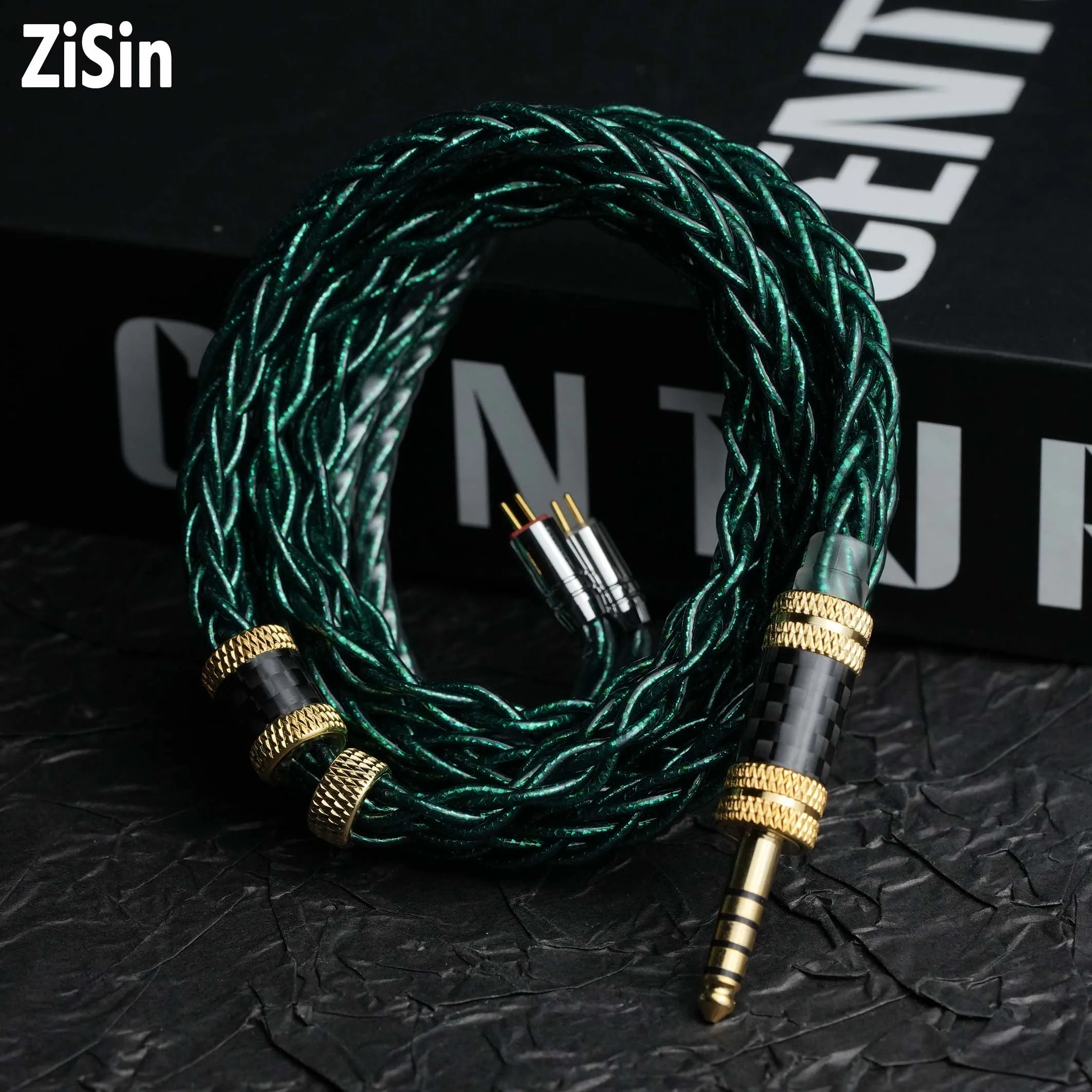 Флагманский Hi-Fi кабель ZiSin 20 для внутриканальных наушников с разъемами 4.4 мм / 3.5 мм на MMCX 0.78 мм 2Pin для M5, Olina, Delci, Explorer, DaVinci, Himalaya