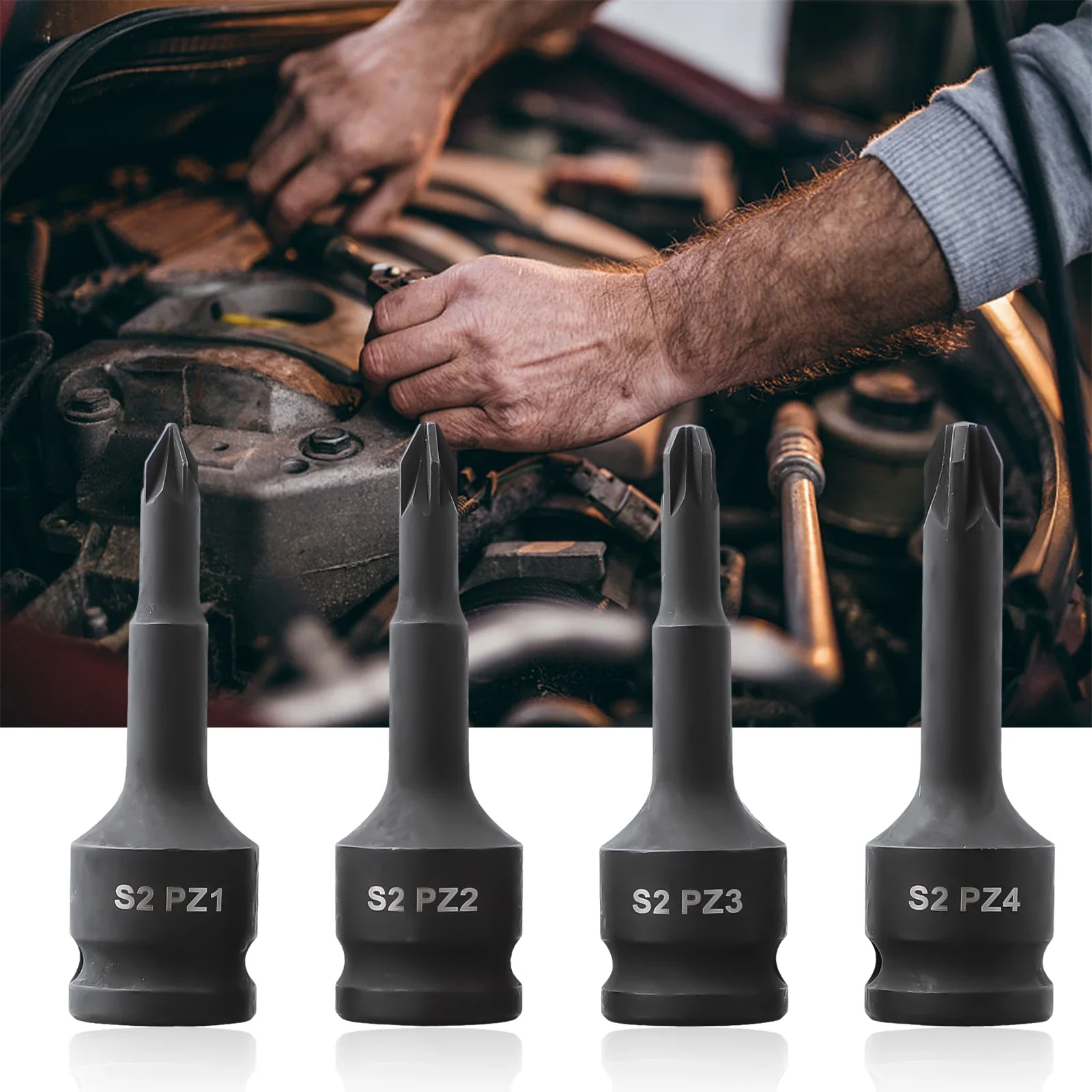 

Inch Black Screwdriver Bit Socket Adapter Working Environments Forged Wrench Adapter Head Socket Square Head Inch Mm Quantity