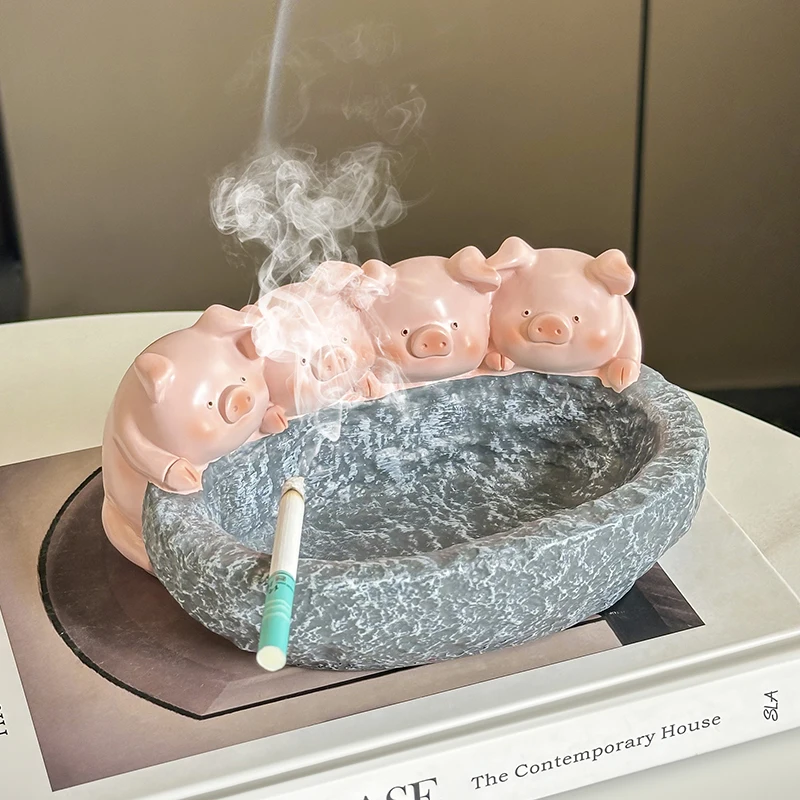 

Kawaii Pig Pig Ashtray Creative Personalized Fashion Home Living Room Office Cute Birthday Boyfriend Gift