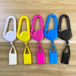 1Pcs Lighter Holder With Retractable Keychain Windproof Lighter Protective Cover Sleeve Clip Smoking Accessories Tobacco Herb