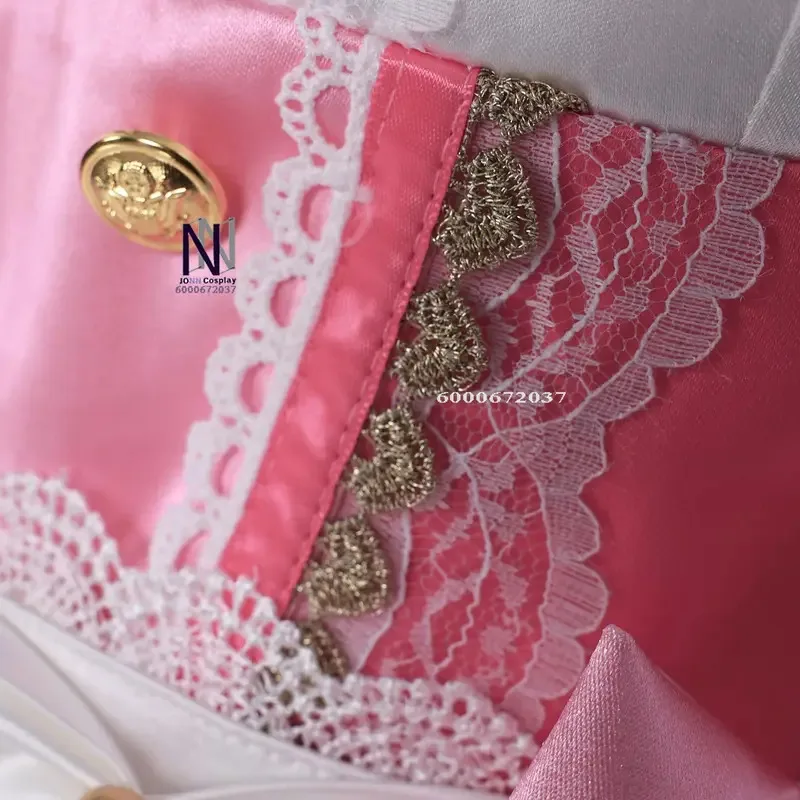 Game Naraka: Bladepoint HuTao Cosplay Costume Anime Clothes Pink Lolita Dress Wig Shoes Full Set for Women New Role Play Suit