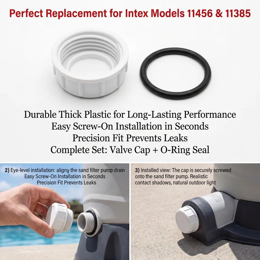 Brand New High Quality Practical Valve Cap For 11456 11385 Replacement 15g Accessories Drain Cap For Intex Pool