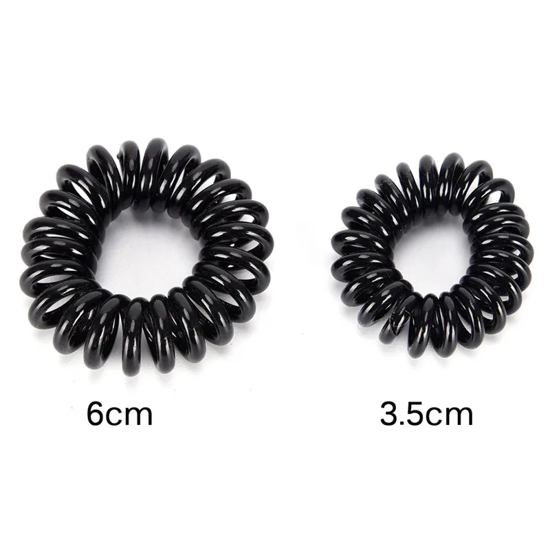 10Pcs Elastic Telephone Wire Cord Head Ties Scrunchies Elastic Hair Rubber Band Rope Ponytail Holedr Hair Accesories