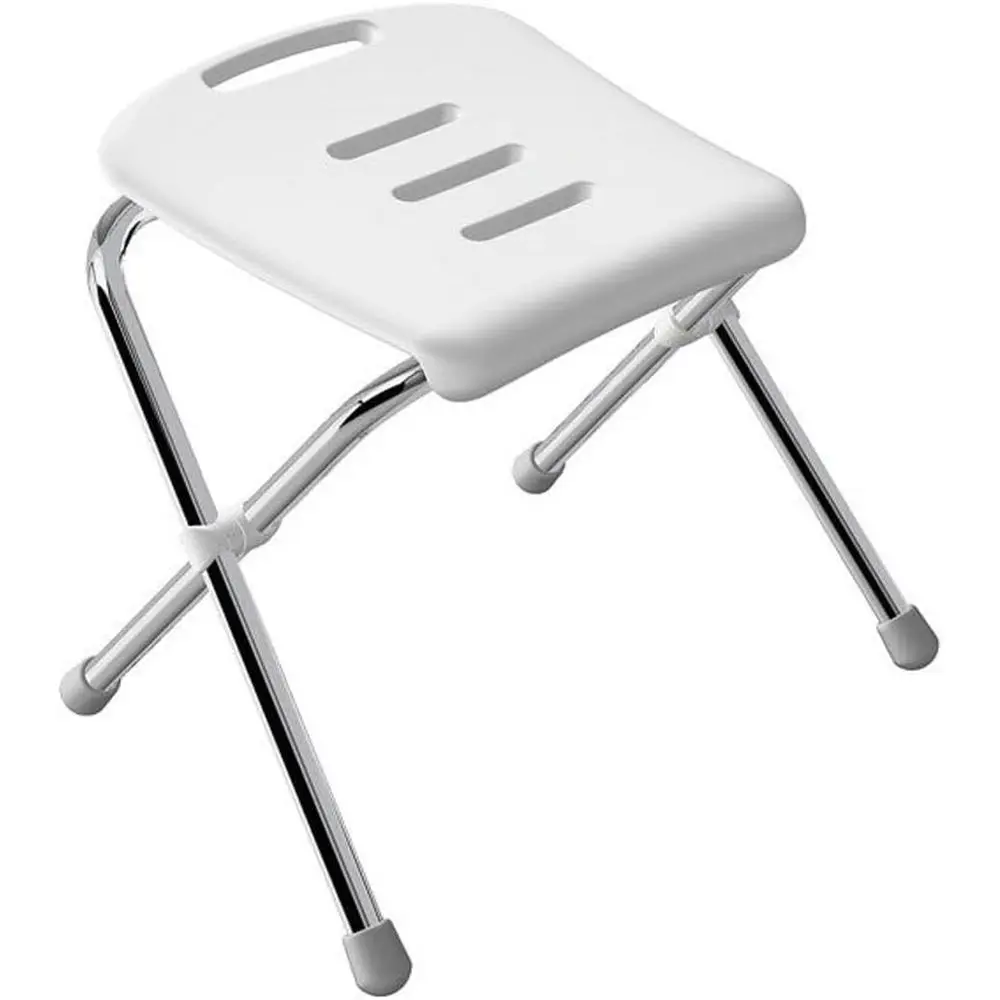 Vivawell olding Shower Stool with Non-Slip eet StainlSteel