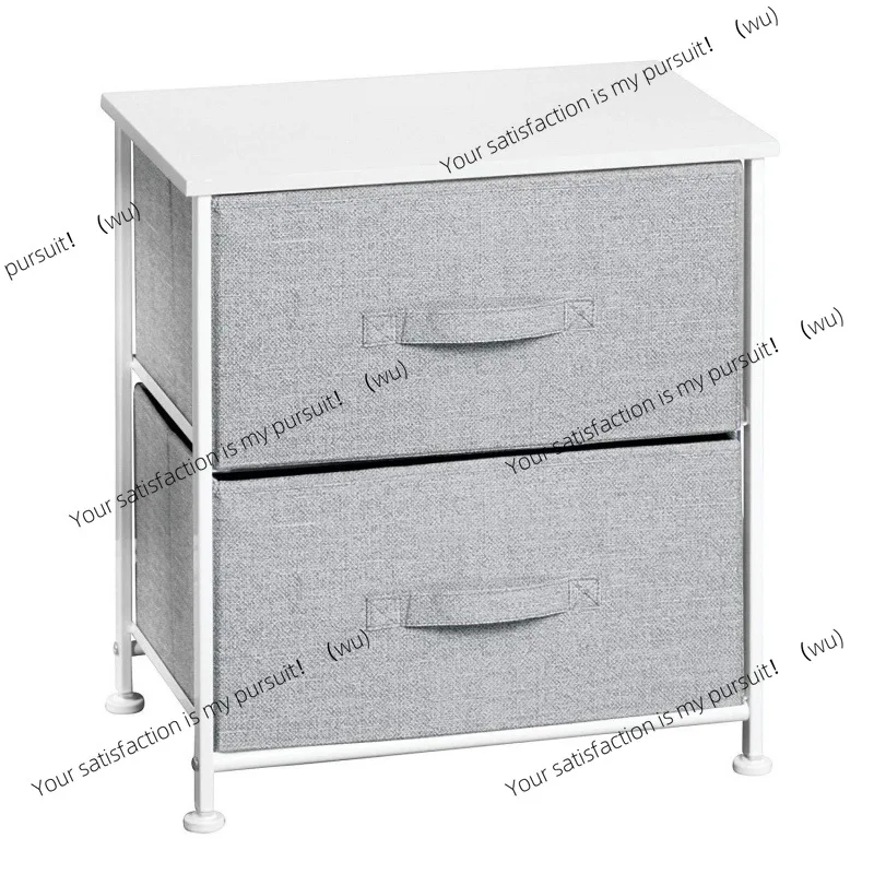 ZOCI-Iron frame fabric drawer type two-layer combination storage cabinet living room bedroom bathroom locker rack