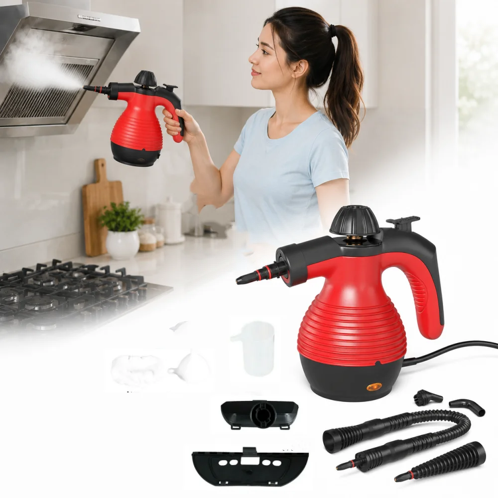 High-Temperature Steam Cleaner for Home Kitchen  Powerful Multi-Surface Sanitizer Kill Germs & Deep Clean Tough Dirt & Stains