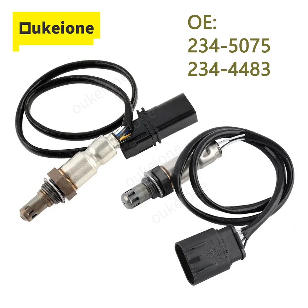 

For 2012-2016 Fiat 500 Sohc 1.4L L4 4 & 5 Wires Air Fuel Ratio Upstream Downstream Front Rear Oxygen Sensor 234-5075 234-4483