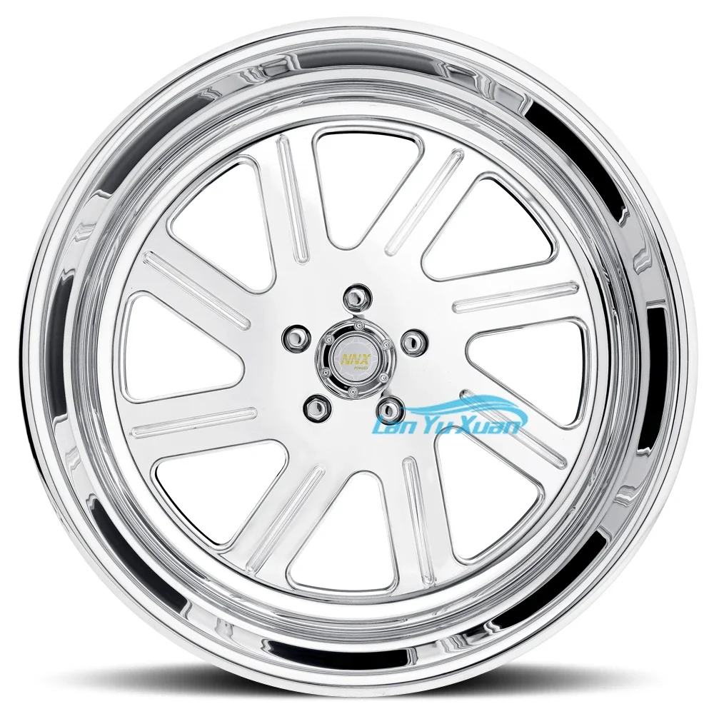 

hot selling 20x12 20x14 22x12 wheels concave deep dish American aluminum alloy truck wheels chrome polished rims