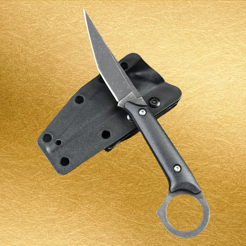 

Новый интегрированный нож Keel Outdoor Adventure для самообороны с фиксированным лезвием, прочный мини-нож EDC, прямой нож K, ножны, портативный нож