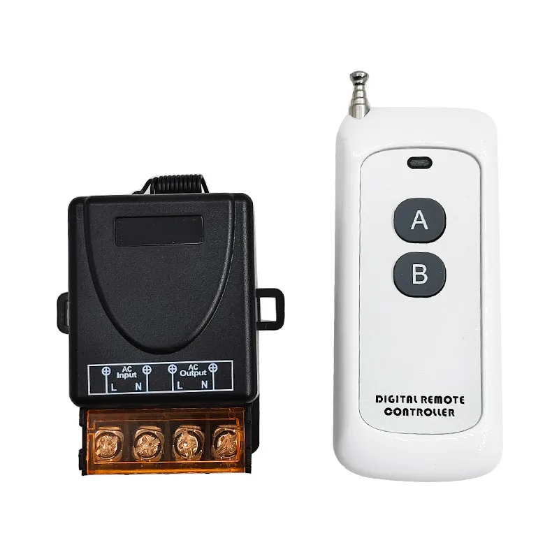 High Power 40A Wireless Remote Control Switch Wide Voltage 12V 24V 110V 220V 433Mhz EV1527 Relay Module