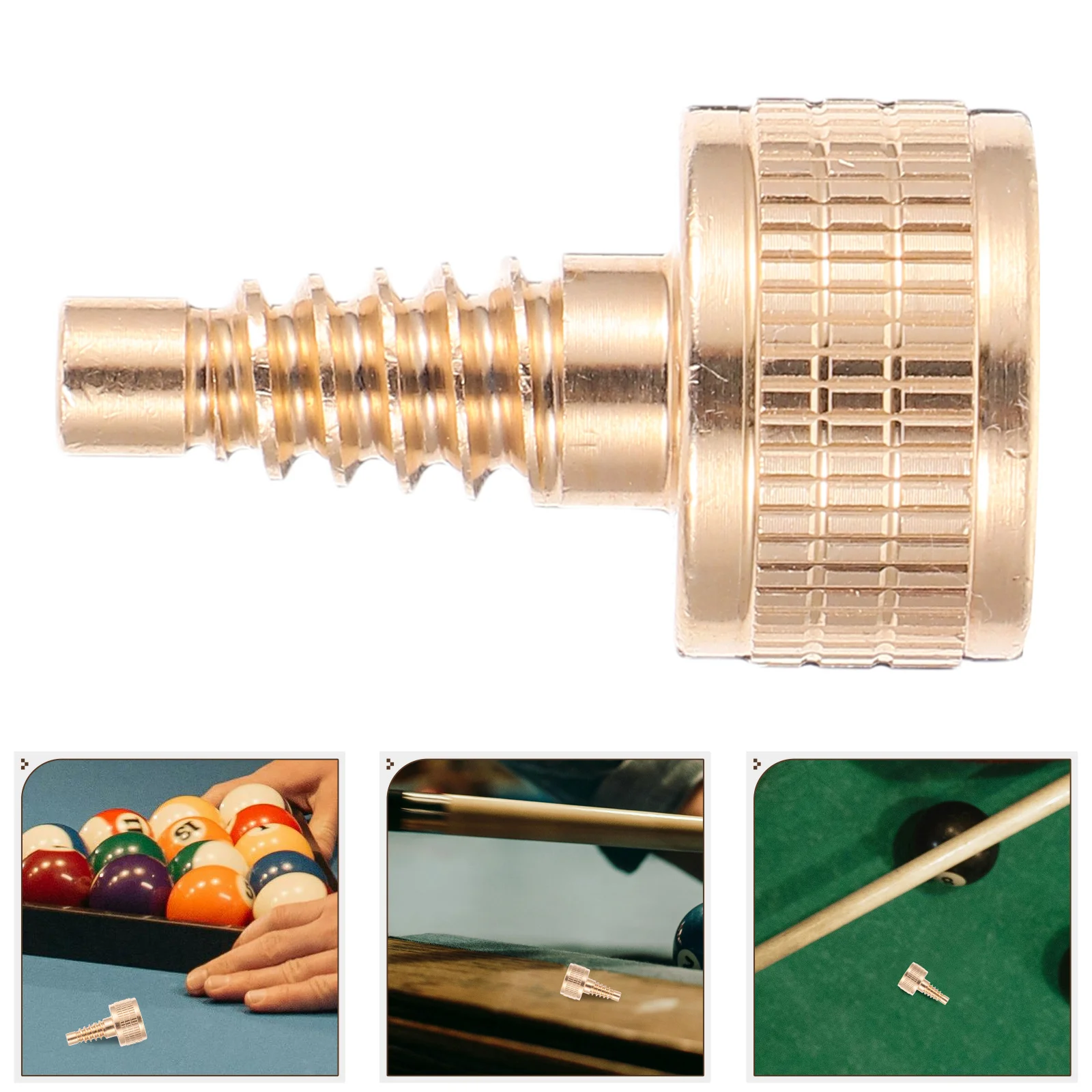 

Pool Cue Weight Screw Brass Billiard Joint Connector Extension Assembly Fastener Enhanced Gameplay Cue Stick Hardware Accessory