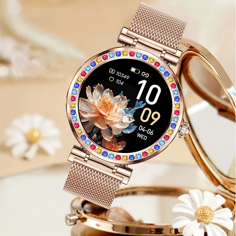 

GEJIAN Women New Smart Watch 1.27-inch AMOLED Heart Rate Monitoring Bluetooth Call GPS Motion Trajectory Tracking Smartwatches