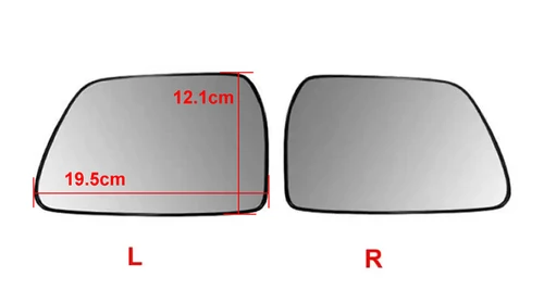 Imagen 2 del producto Para Hyundai Tucson 2009 2010 2011 2012 2013 2014 accesorios de coche lentes de espejo retrovisor lente de cristal reflectante lateral Exterior