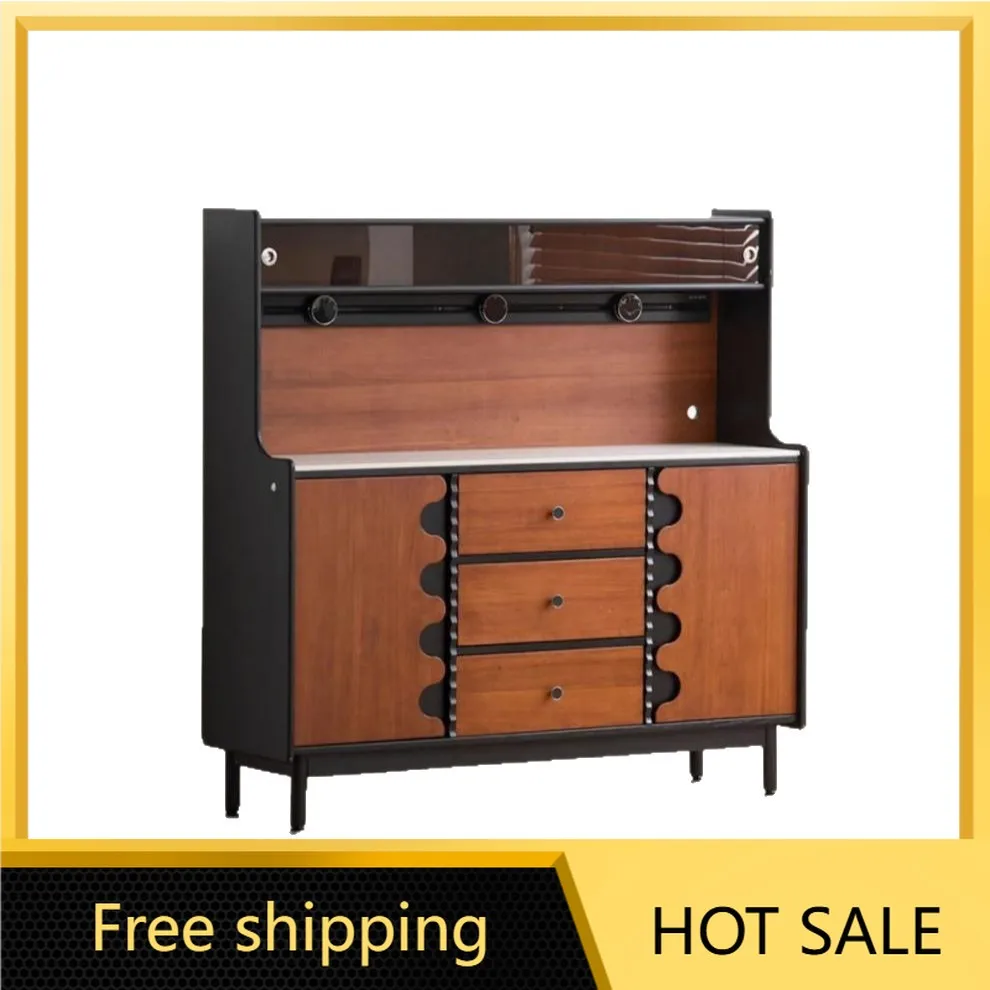 LJY Nordic medieval dining edge retro simple storage French solid wood edge cabinet