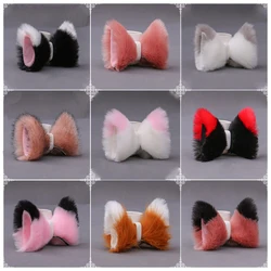 Girls Fox Ear Hairpin Cosplay Anime Kawaii Cat Ear Headwear Halloween Party Carnival Costumes Headpiece Charming Color  16 Style