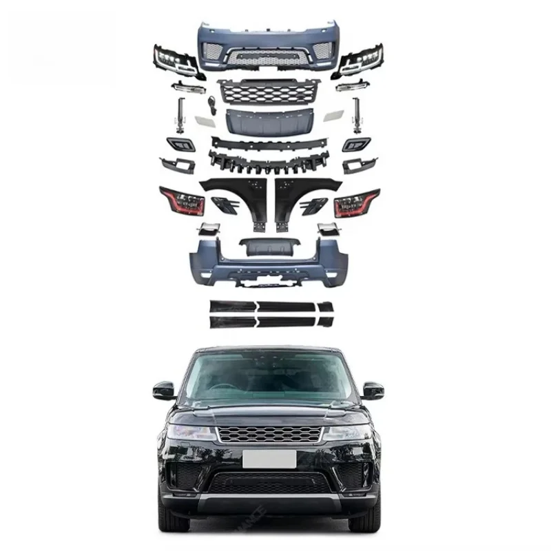 

2014-2017 Sport Body Kit Front Rear Bumper Side Skirts Grill Fender 2022 Style