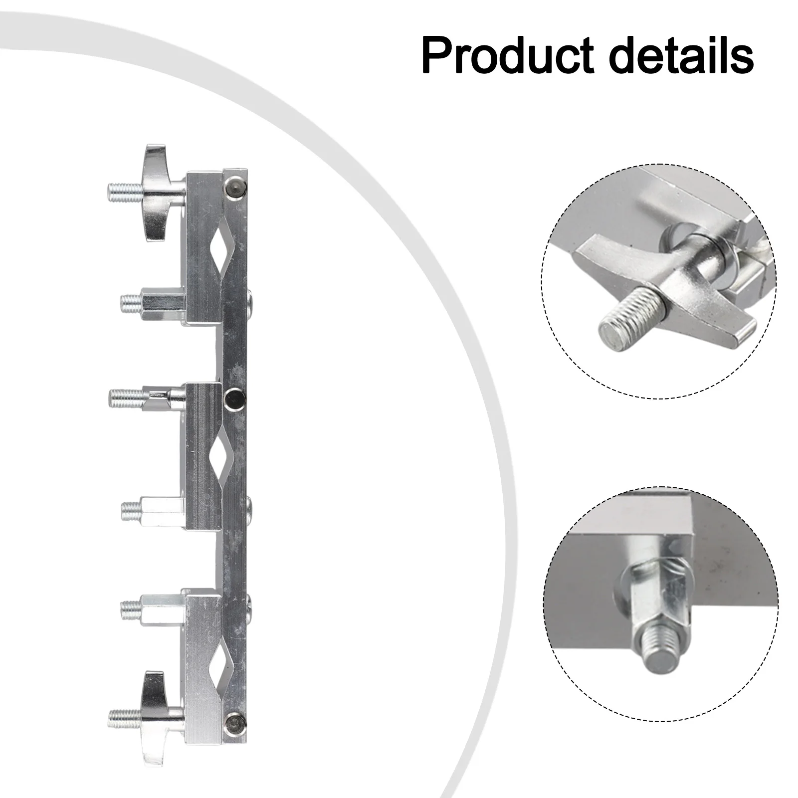 Drum Hardware Cowbell Holder Secure Mounting Mechanism Versatile Compatibility Functional And Versatile For Drum Setup
