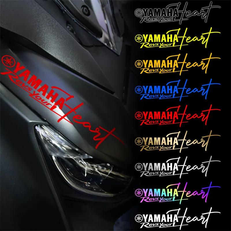 

2 шт. для мотоциклов Yamaha NMAX 155, XMAX 300, TMAX 560: светоотражающие, водонепроницаемые, устойчивые к царапинам наклейки на переднюю часть
