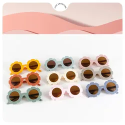 Children's Sunglasses Multi color Optional Children's Sunglasses Cute Sunflower Glasses Straight