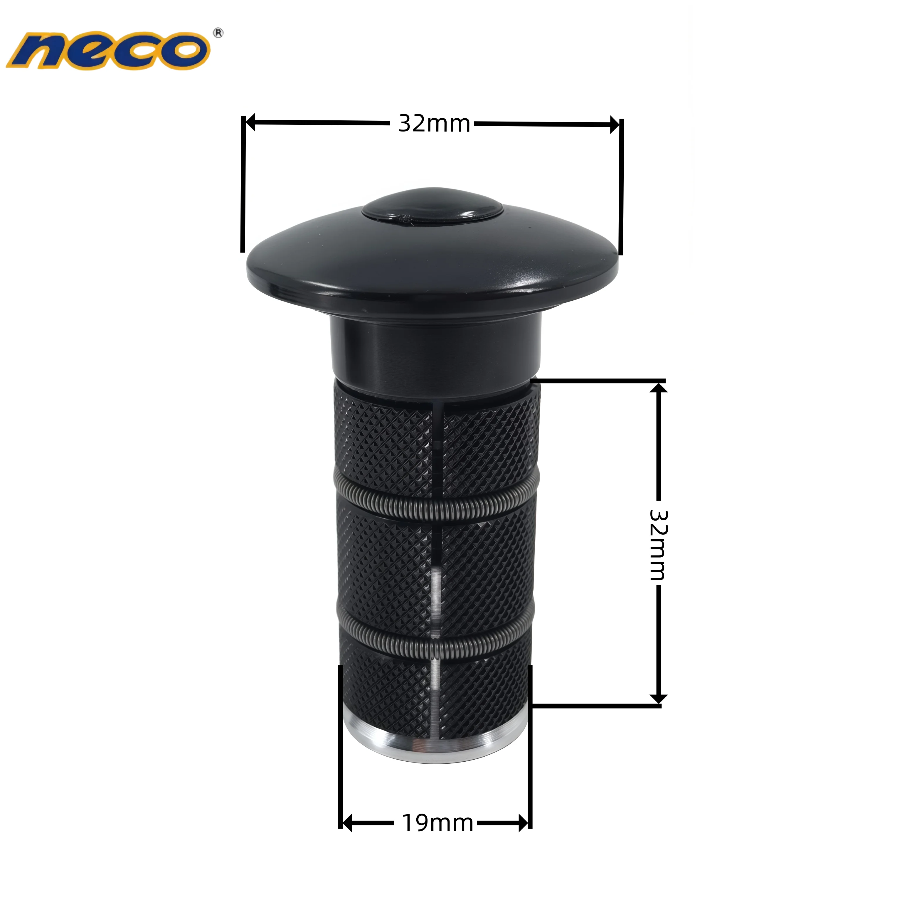 

254GX Neco Bicycle Accessories Alloy Top Cap 32MM Neco Bike Headset Stem Top Cap Compression Plug Nut Compressor