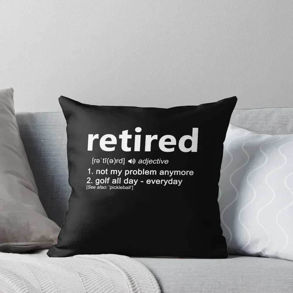 

Retired Definition Throw Pillow pillow cover christmas Pillow Covers Decorative Cushions For Decorative Sofa