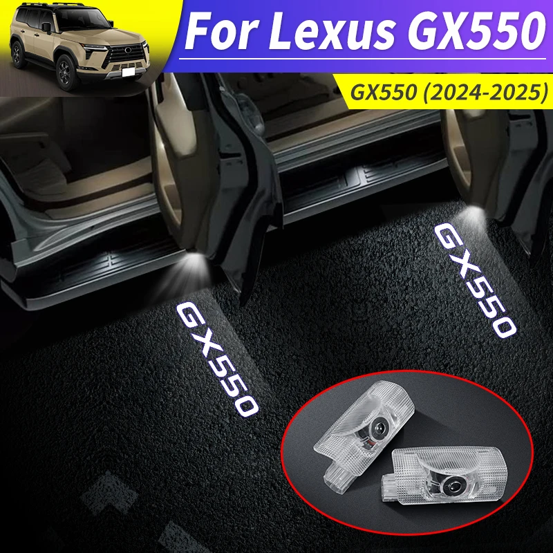 

For Lexus GX550 2024 2025 GX550h Door welcome lamp Modification Interior Upgrade Accessories Projection lamp HD Car door Light
